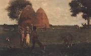 Winslow Homer Weaning the Calf (mk44) oil on canvas